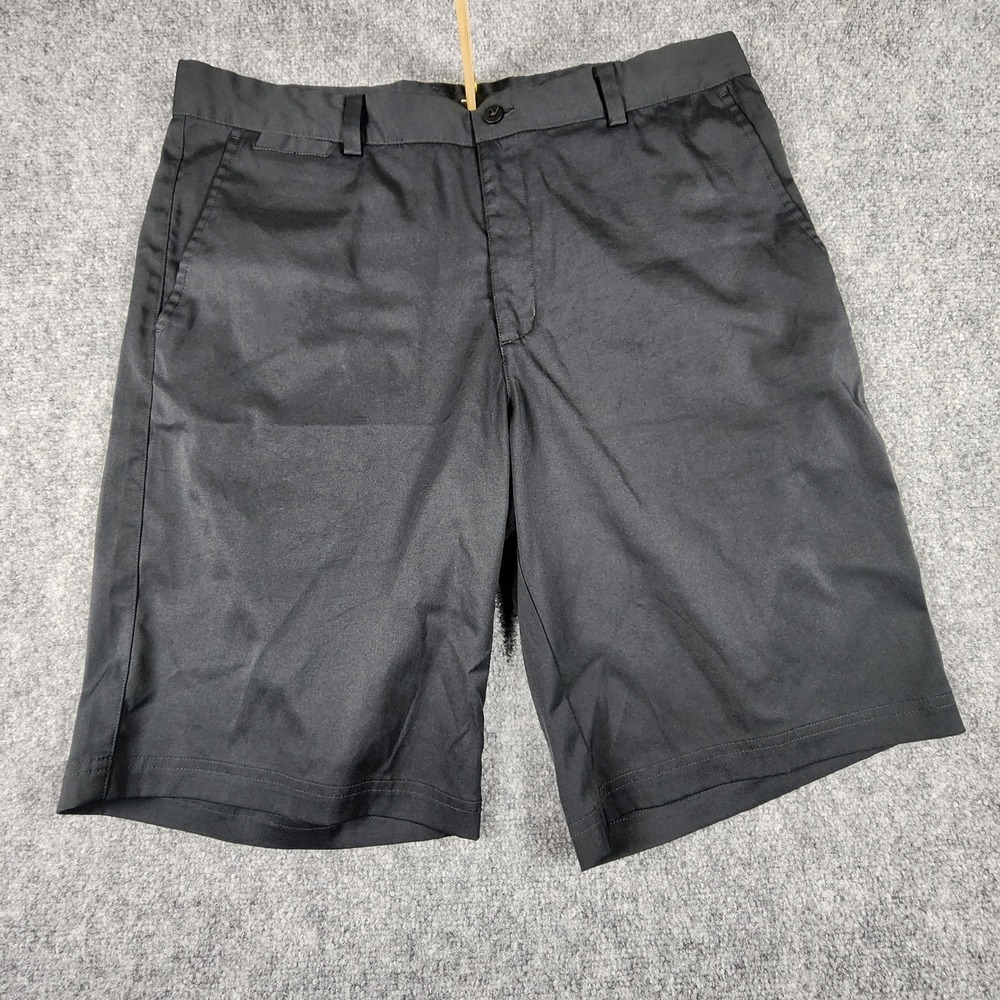 Nike Golf Tour Performance Dri-FIT Shorts Mens 34 Black Flat Front Athletic 35w